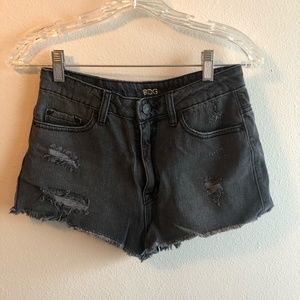 NWOT Urban Outfitters Ripped Black Denim Shorts